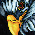 Eagle portrait painting, bald eagle